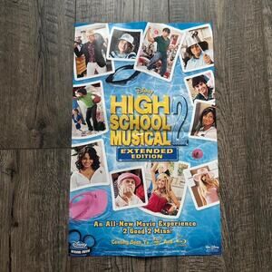 Disney Chanel Vintage 00s Y2K High School Musical 2 Movie Promo Poster